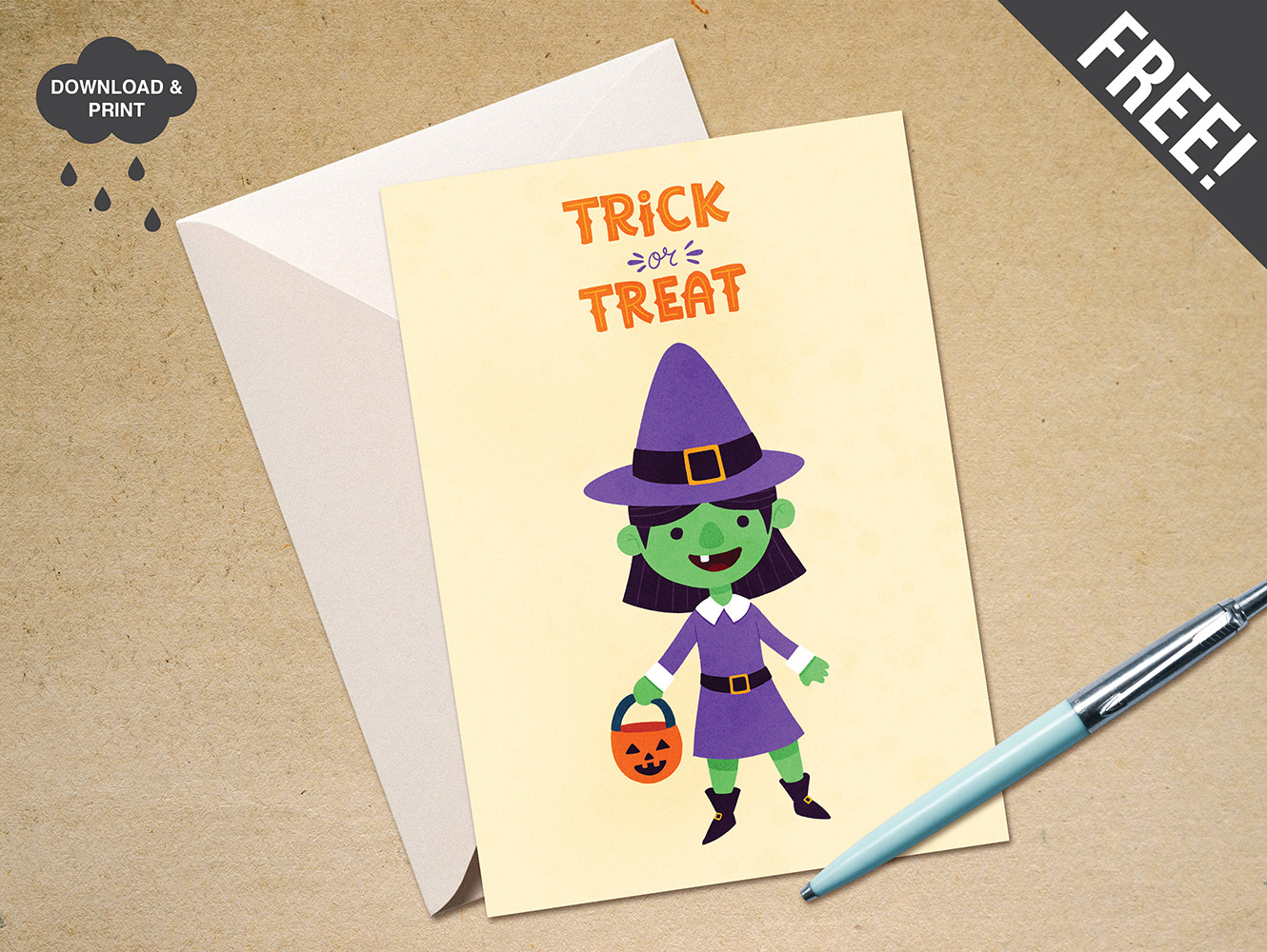 Read more about the article Free Halloween Card Printable